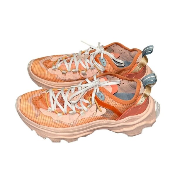 Sorel Kinetic Breakthru Tech Lace Sneakers Peach Athletic Shoes Women's Size 7.5 - Picture 1 of 8